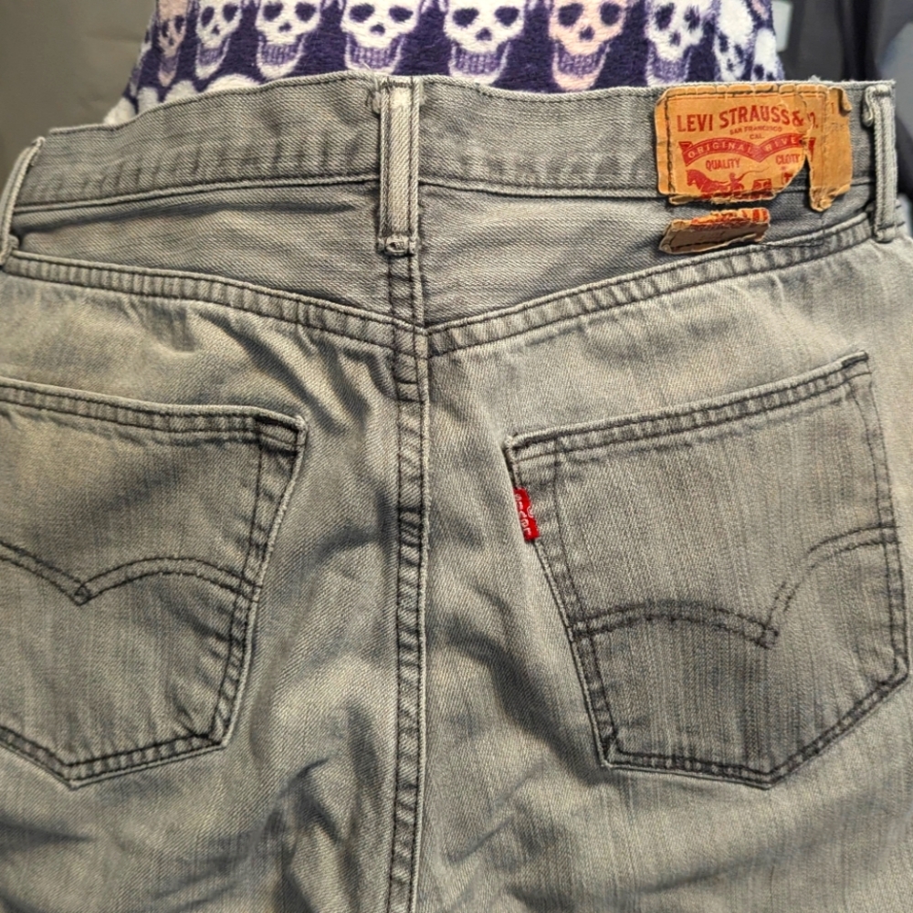 Vintage,Gray, Levi Strauss Jeans, 34x32 size.